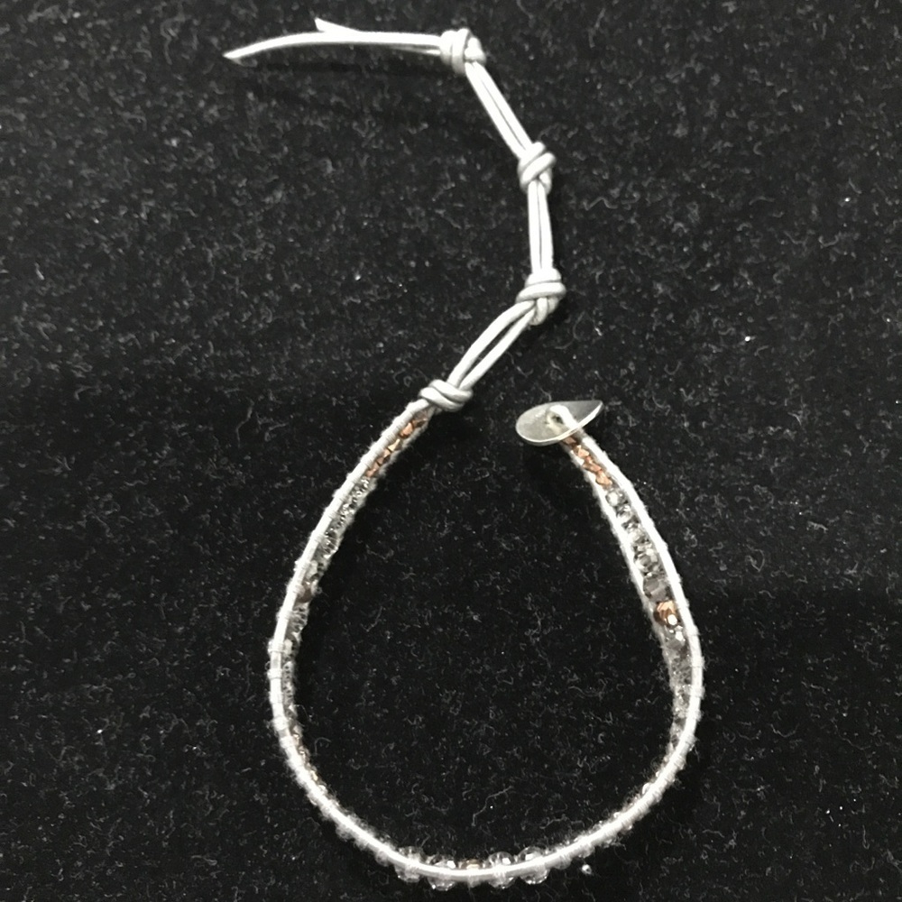 New Chan Luu Bracelet:Grey Crystals & Bronze Beads — image 6 of 7